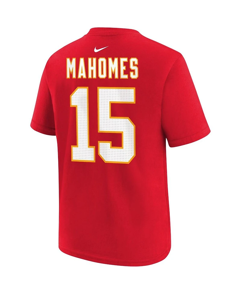 Little Boys and Girls Nike Patrick Mahomes Red Kansas City Chiefs Player Name Number T-shirt