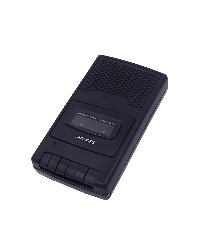 Riptunes Cassette Player and Recorder. Black