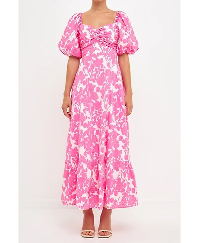 Women's Floral Print Maxi Dress