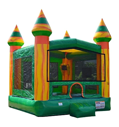 JumpOrange Amazon River Commercial Grade Bounce House for Kids and Adults (with Blower), Basketball Hoop, Outdoor Indoor, Bouncer Jumper, Birthday Par