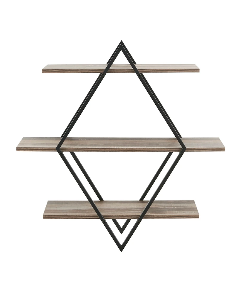 Antigua Crossed Double Diamond Shelf Unit