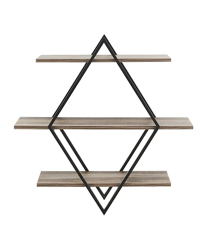 Antigua Crossed Double Diamond Shelf Unit