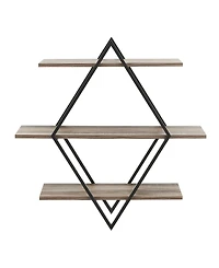 Antigua Crossed Double Diamond Shelf Unit