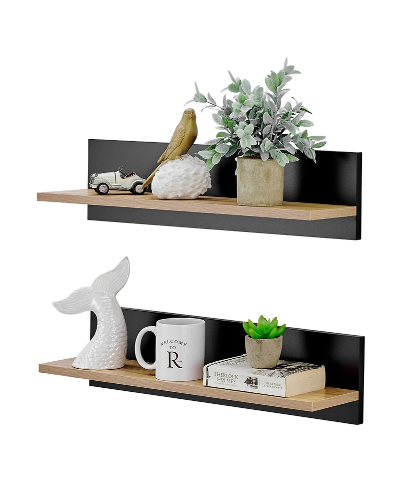 Danya B Repose Display Photo Ledge Shelf, Set of 2
