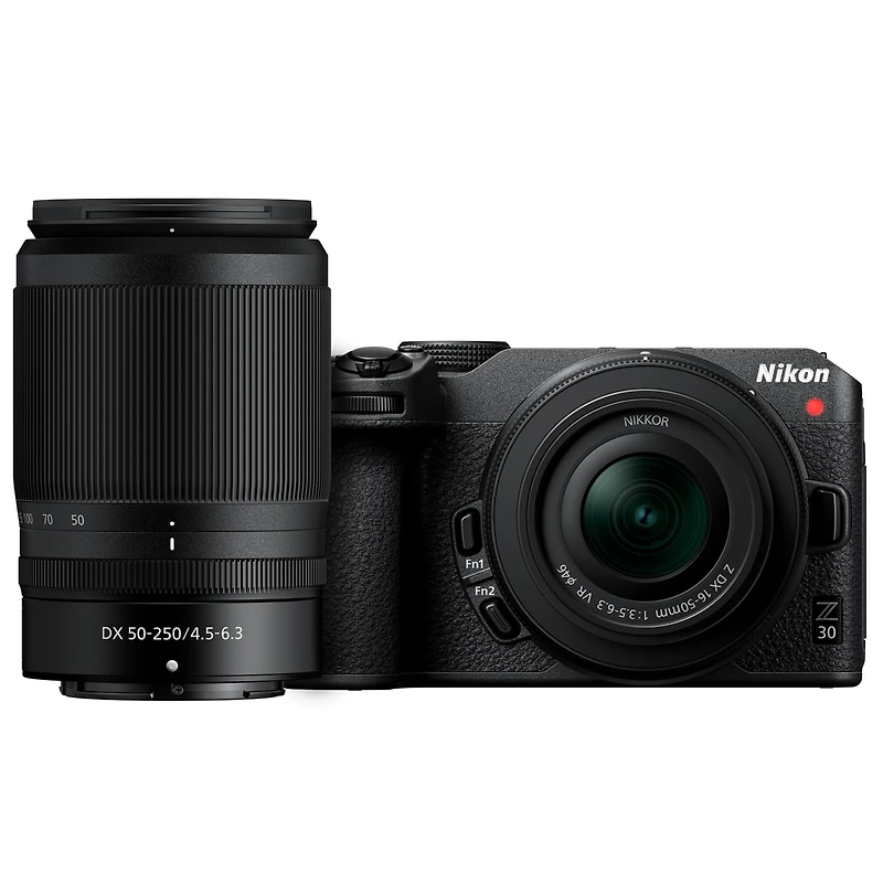 Nikon Z 30 Mirrorless with Z Dx 16-50mm Vr and Nikkor Z Dx 50-250mm Lenses