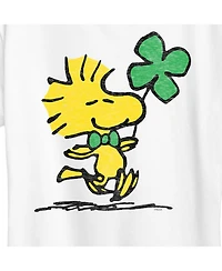 Air Waves Trendy Plus Peanuts Woodstock St. Patrick's Day Graphic T-shirt