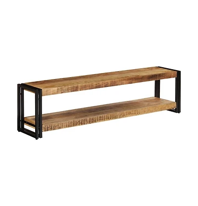 Tv Stand 59.1"x11.8"x15.7" Solid Wood Mango