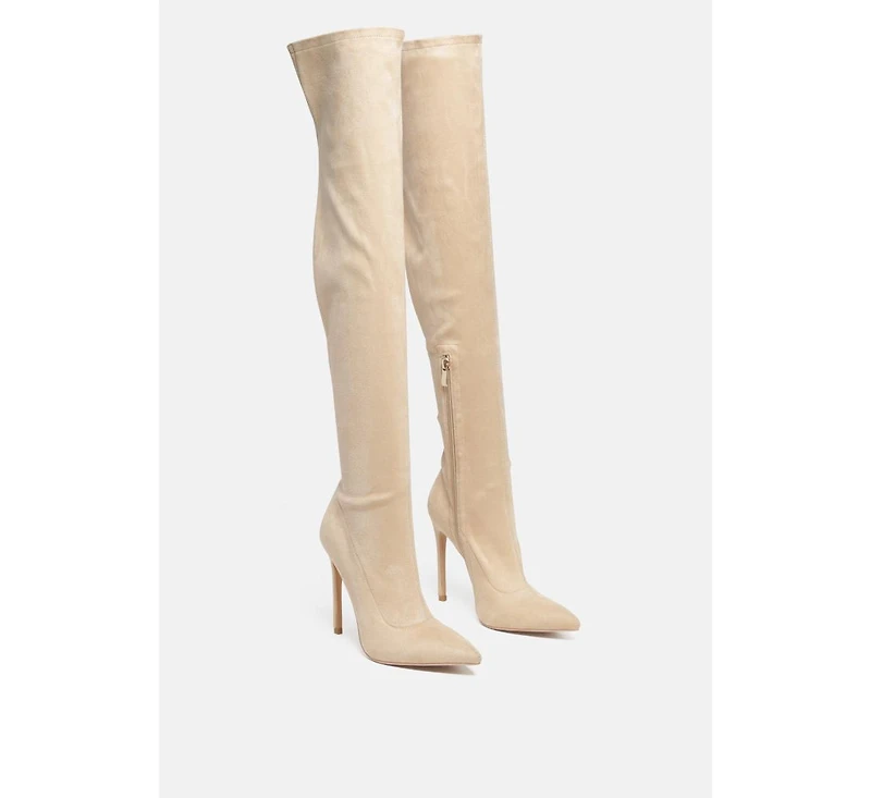 Tilera Stretch Over The Knee Stiletto Boots