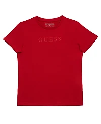 Guess Big Boys Short Sleeve Embroidered Logo T-shirt