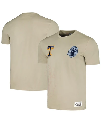 Men's and Women's Freeze Max Khaki Looney Tunes Taz Denim Patch T-shirt