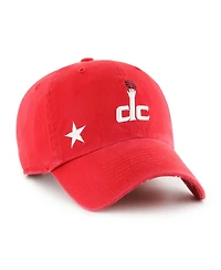 Women's '47 Brand Red Washington Wizards Confetti Undervisor Clean Up Adjustable Hat