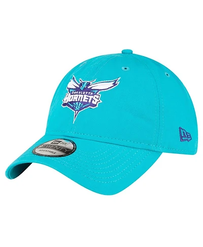Men's New Era Teal Charlotte Hornets Team 2.0 9TWENTY Adjustable Hat