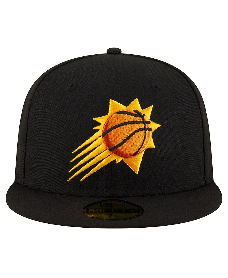 Men's New Era Black Phoenix Suns Team 59FIFTY Fitted Hat