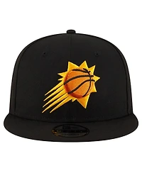 Men's New Era Black Phoenix Suns Official Team Color 9FIFTY Snapback Hat