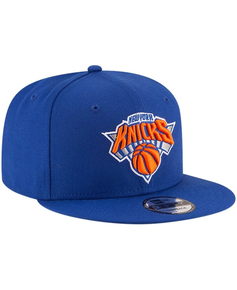 Men's New Era Blue New York Knicks Official Team Color 9FIFTY Snapback Hat