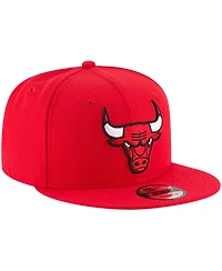 Men's New Era Red Chicago Bulls Official Team Color 9FIFTY Snapback Hat