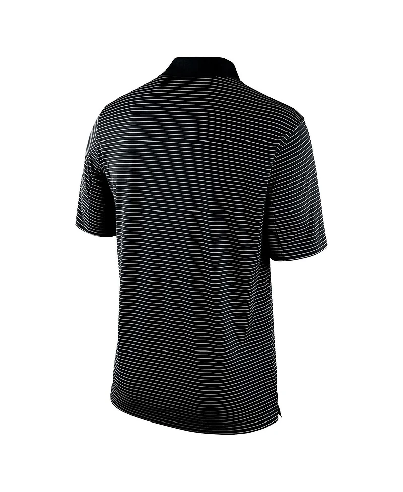 Men's Nike Black Colorado Buffaloes Stadium Stripe Performance Team Polo Shirt