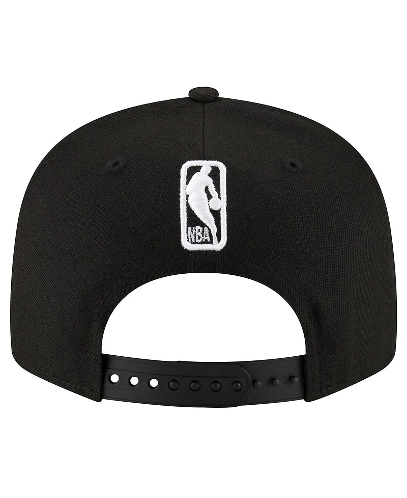 Men's New Era Black Phoenix Suns Official Team Color 9FIFTY Snapback Hat