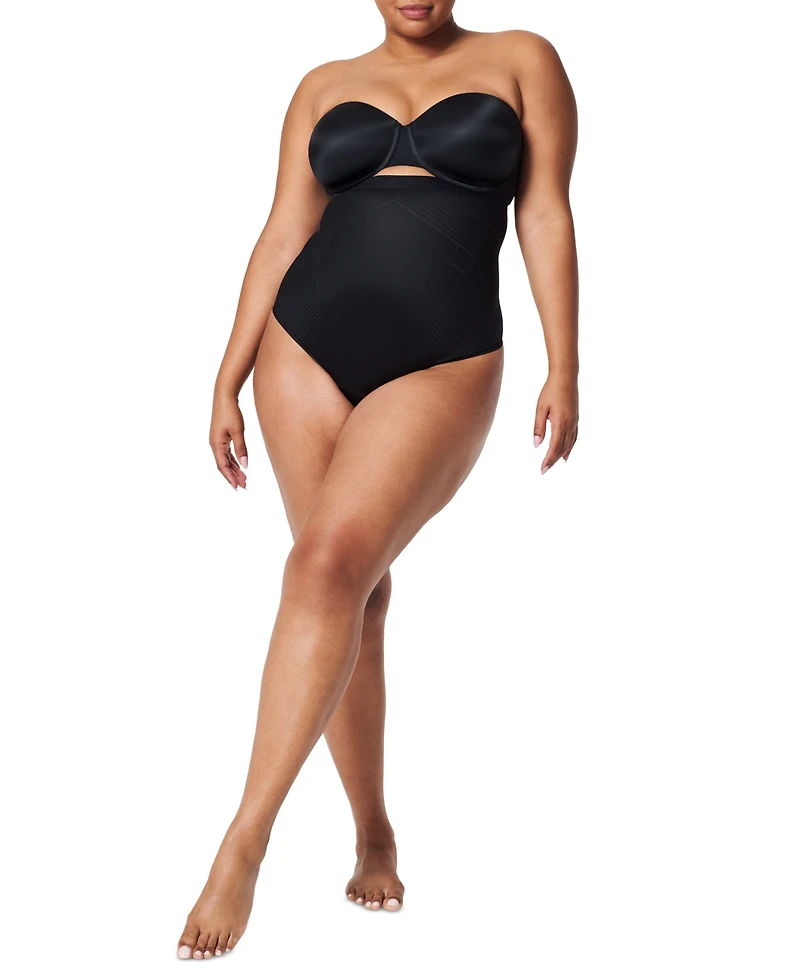Spanx Women's Thinstincts High-Waisted Shaping Thong Underwear 10401R