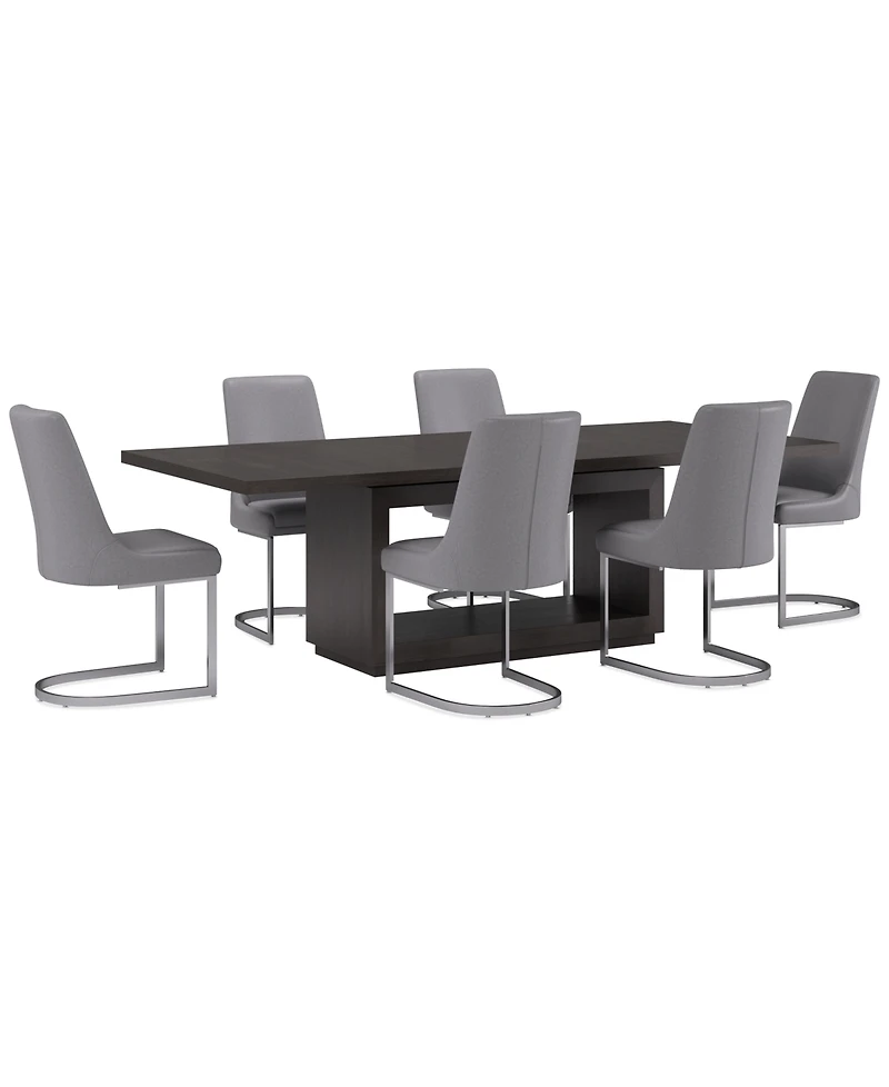 Tivie Pc Dining Set (Rectangular Table + Chairs