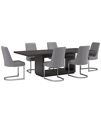 Tivie Pc Dining Set (Rectangular Table + Chairs