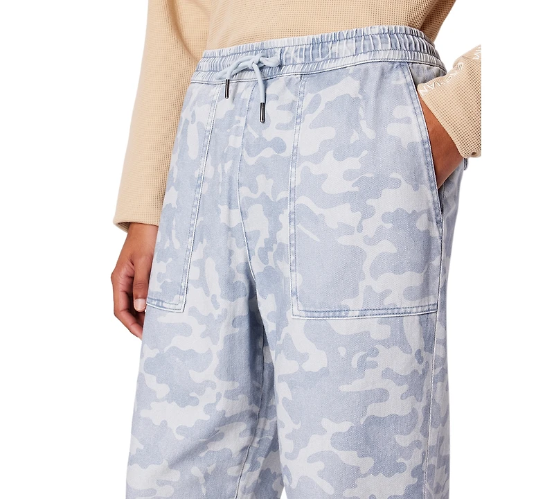 A|X Armani Exchange Men's Tonal Camouflage Drawstring Pants