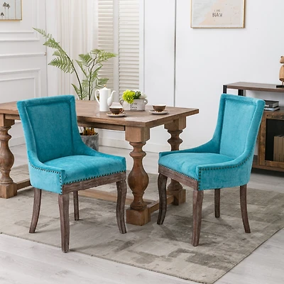Streamdale Ultra Side Chair Neutral Fabric, Solid Wood