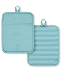 KitchenAid Ribbed Silicone Pot Holder, 2Pk, 7" x 9"