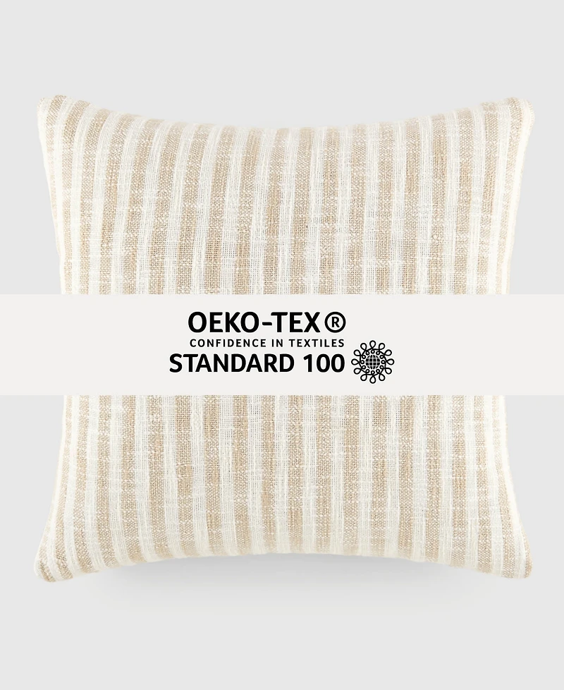 ienjoy Home Yarn Dyed Thin Stripe Decorative Pillow, 20" x 20"