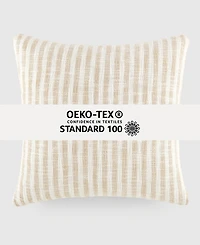 ienjoy Home Yarn Dyed Thin Stripe Decorative Pillow, 20" x 20"