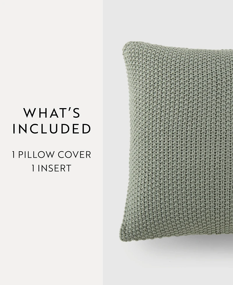 ienjoy Home Stitch Knit Decorative Pillow, 20" x