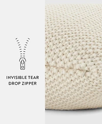 ienjoy Home Stitch Knit Decorative Pillow, 20" x