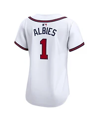 Women's Nike Ozzie Albies White Atlanta Braves Home Limited Player Jersey