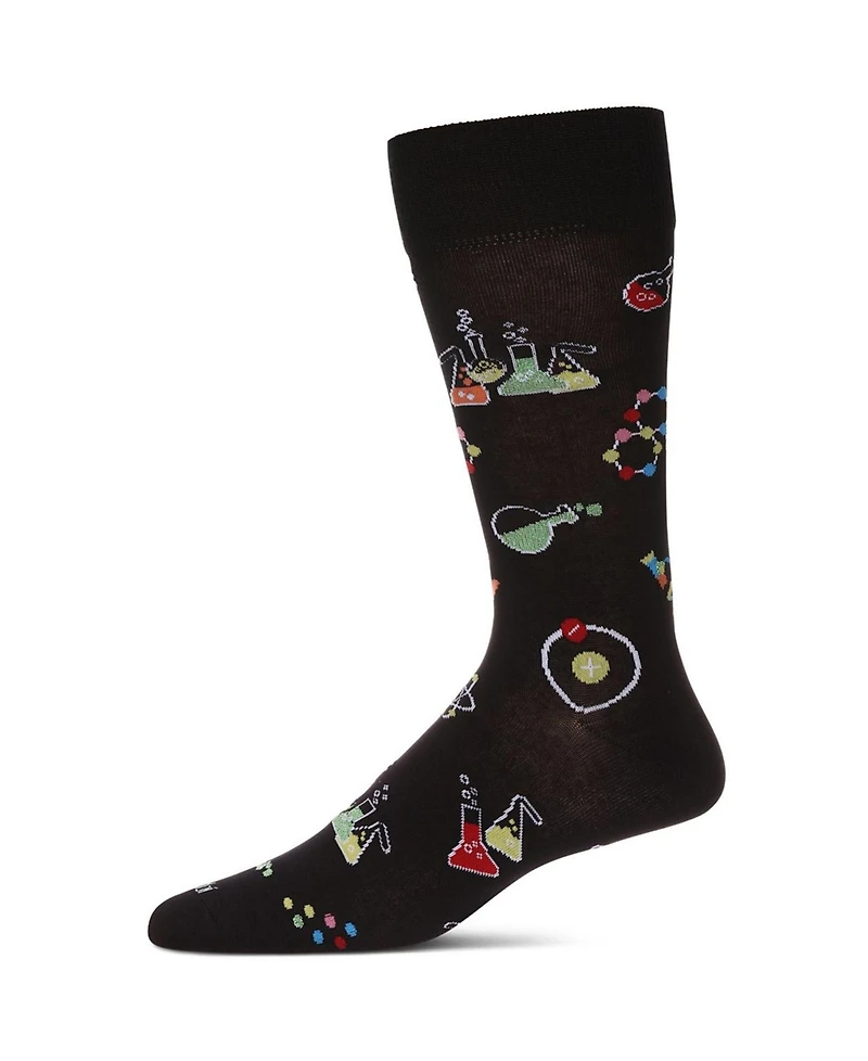 MeMoi Men's Cool Science Geek Novelty Crew Socks