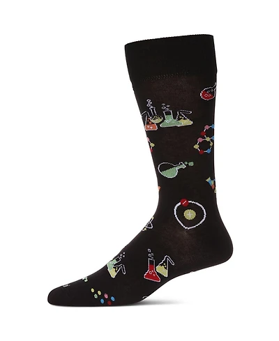 MeMoi Men's Cool Science Geek Novelty Crew Socks