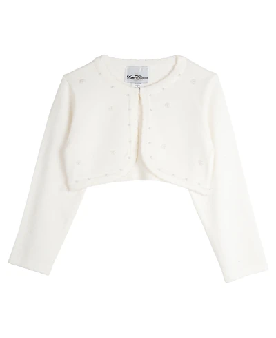 Rare Editions Toddler & Little Girls Imitation-Pearl Cardigan