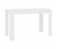 Dining Table White 47.2"x23.6"x29.9" Engineered Wood