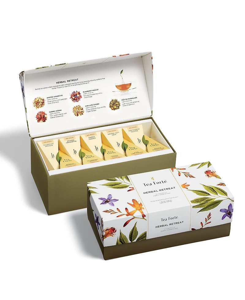 Tea Forte Herbal Retreat Tea Bundle, 3 Piece