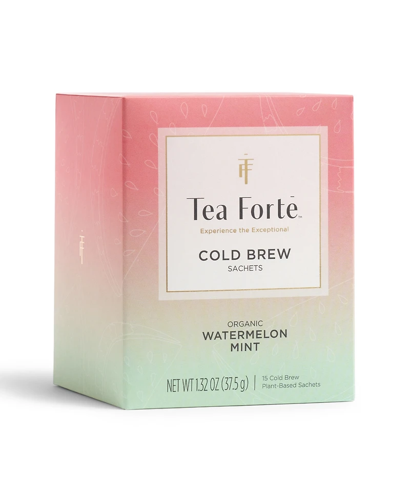 Tea Forte Cold Brew Duo and Poom Cup Tea Bundle, 4 Piece