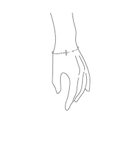 Bling Jewelry Sterling Silver Sideways Cross Bangle Bracelet Delicate Simple Religious Inspirational Faith