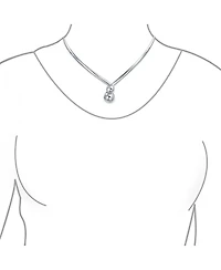 Bling Jewelry Geometric V Shape Interlocking Balls Collar Statement Necklace Silver Sterling