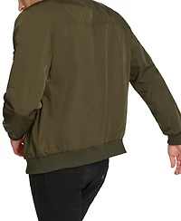 Calvin Klein Men's Solid-Color Zipper Flight Jacket