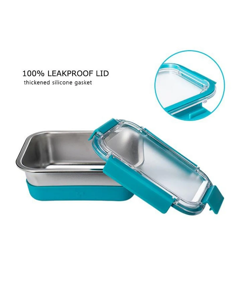 Fenger Stainless Steel Leak Resistant Container with Ms Lid and Silicone Sleeve