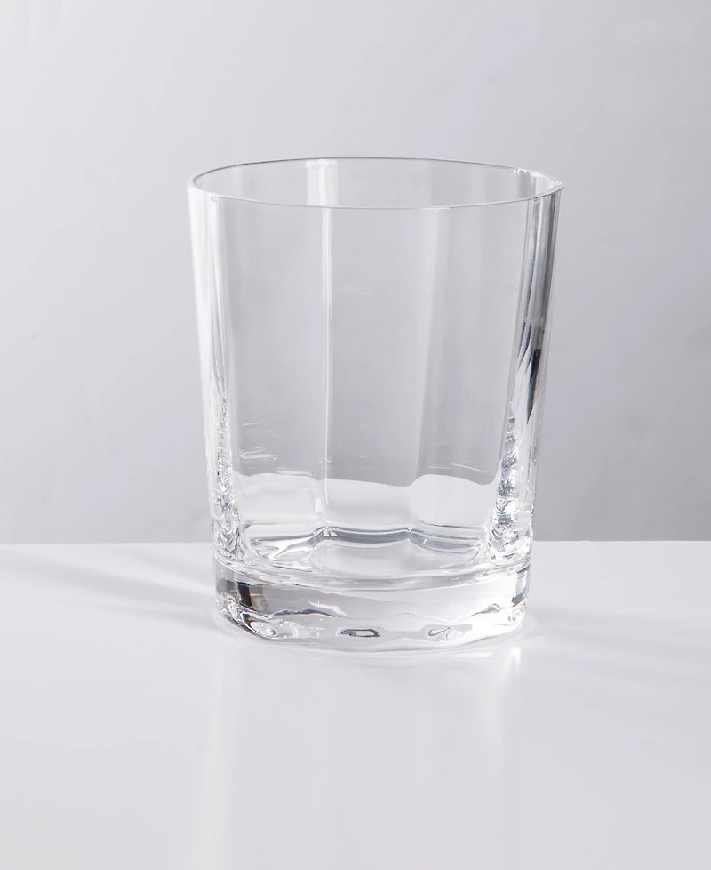 Sur La Table Cambron Optic Double Old-Fashioned Glasses, Set of 4
