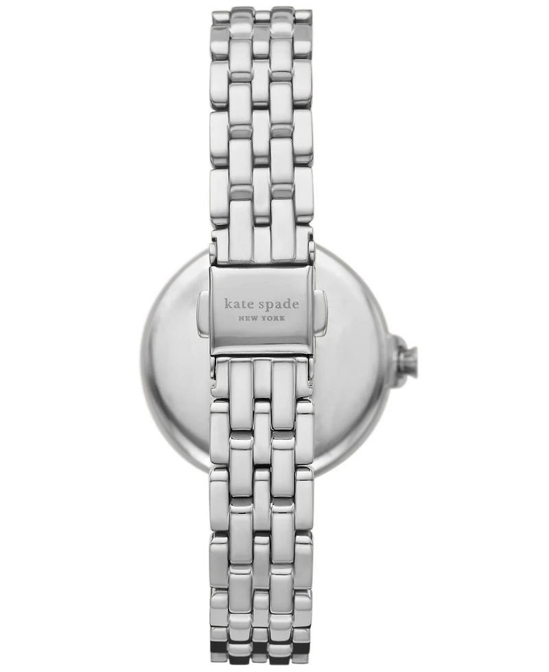 kate spade new york Women's Chelsea Park Silver-Tone Stainless Steel Watch 32mm, KSW9072