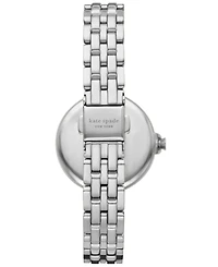 kate spade new york Women's Chelsea Park Silver-Tone Stainless Steel Watch 32mm, KSW9072