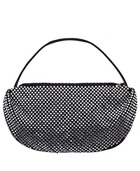 Nina Half Moon Crystal Netting Bag