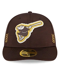 Men's New Era San Diego Padres 2024 Clubhouse Low Profile 59FIFTY Fitted Hat