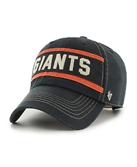 Men's '47 Brand Black San Francisco Giants Hard Count Clean Up Adjustable Hat