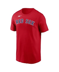 Men's Nike David Ortiz Red Boston Sox Name and Number T-shirt
